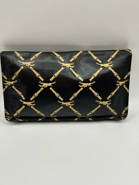 Longchamp Brown & Gold Leather Clutch - Picture 2 of 11